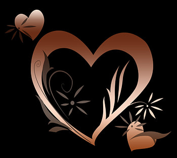 Chocolate Hearts, dessert, hearts, chocolate, colour HD wallpaper