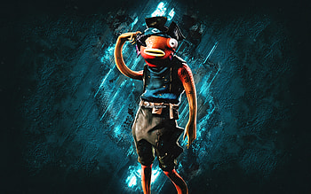 Fortnite Pirate Fishstick Skin, Fortnite, main characters, blue stone background, Pirate Fishstick, Fortnite skins, Pirate Fishstick Skin, Pirate Fishstick Fortnite, Fortnite characters HD wallpaper