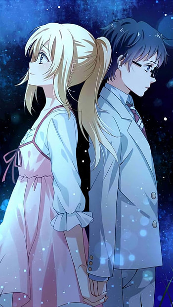Anime Couple, Arima Kousei HD phone wallpaper