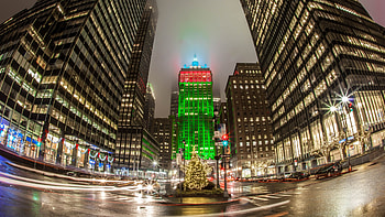 Helmsley Building, New York Christmas HD wallpaper