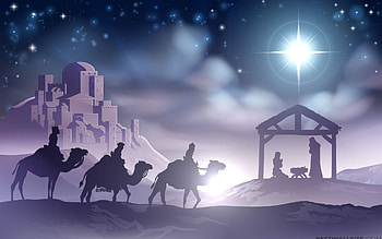 Christmas Eve Nativity Scene HD wallpaper