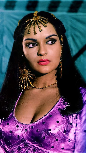 Zeenat Aman, bollywood actress, vintage HD phone wallpaper