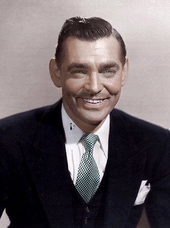 Clark Gable, Handsome actor, Hollywood star, Colorized graph HD phone wallpaper