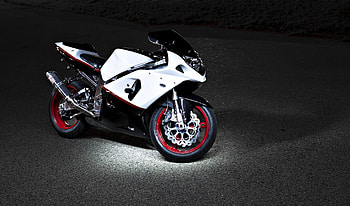 Night, Motorcycles, Suzuki, Motorcycle HD wallpaper