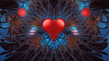 Background, Love, Grid, Form, Heart HD wallpaper