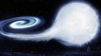 Blackhole, space, stars, galaxy, 3d HD wallpaper