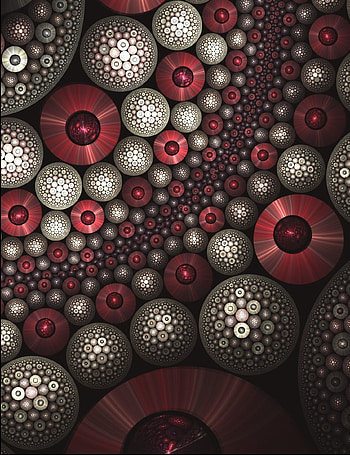 Small, spheres, fractal, pattern HD phone wallpaper