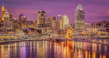 Cincinnati Skyline, Urban landscape, Ohio city, Travel destination HD wallpaper