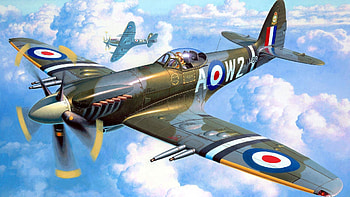Supermarine Spitfire Mk 9 Artwork, Artwork, Spitfire, Supermarine Spitfire Mk 9, Art, World War Two Aircraft HD wallpaper