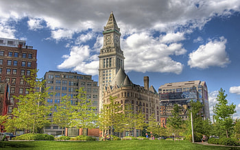 lovely historical buildings by a park r, buildings, city, sky, r, historical, park HD wallpaper
