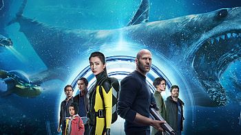 Meg 2 The Trench Banner, Jason Statham, movie, Meg 2: The Trench HD wallpaper