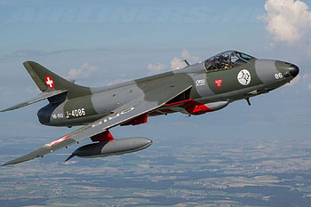 Hawker Hunter (Swiss Air Force), Swiss Air Force, Hawker Hunter, Jet, Jets HD wallpaper