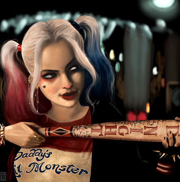 Art Of Harley Quinn, harley-quinn, behance, supervillain, artist, artwork, digital-art, superheroes HD phone wallpaper