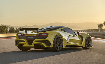 Hennessey Venom F5 2017 Rear, hennessey, 2017-cars, cars, yellow HD wallpaper