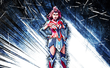 Valor, grunge art, Fortnite Battle Royale, Fortnite characters, blue abstract rays, Valor Skin, Fortnite, Valor Fortnite HD wallpaper