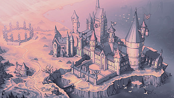 castle, Digital Art, Digital Painting, Illustration, Artwork, Landscape HD wallpaper