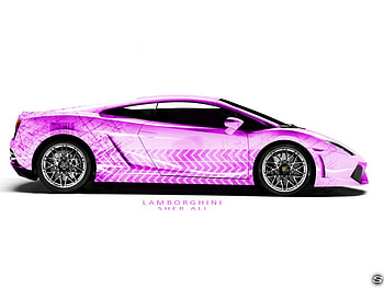 LAMBORGHINI GALLARDO, sher, sher ali, 09, gallardo, orange, pink, 2009, new, lamborghini HD wallpaper