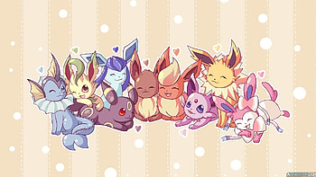 For > Eevee Evolution HD wallpaper