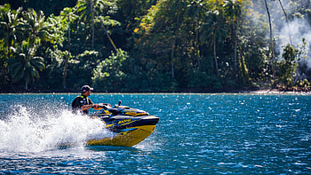 Surfer Michel Bourez, Sea-Doo ambassador, Thrill-seeker, Exciting partnership HD wallpaper