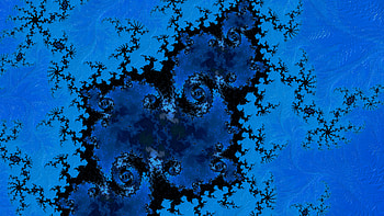 Trippy Psychedelic Fractal, trippy, psychedelic, trance, blue, Abstract, fractal, abstract blue HD wallpaper
