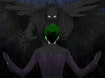 Batman And Joker Arts, batman, joker, superheroes, supervillain, deviantart HD wallpaper