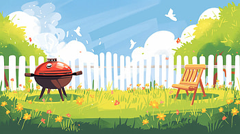 Charming Backyard BBQ Grill, bbq, Grill, Backyard, barbecue, garden HD wallpaper
