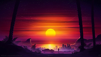 Vaporwave Digital Art Artwork Illustration Drawing HD wallpaper