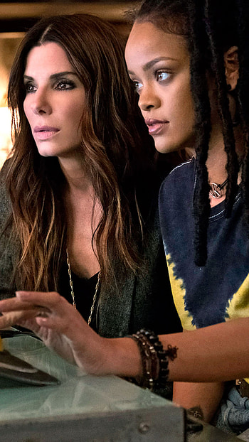 Ocean's Eight, Sandra Bullock, Rihanna, Sarah Paulson HD phone wallpaper