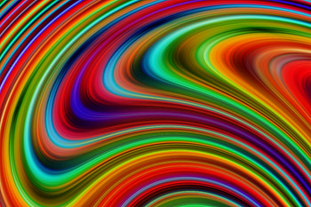 Stains, paint, wavy, colorful curves HD wallpaper