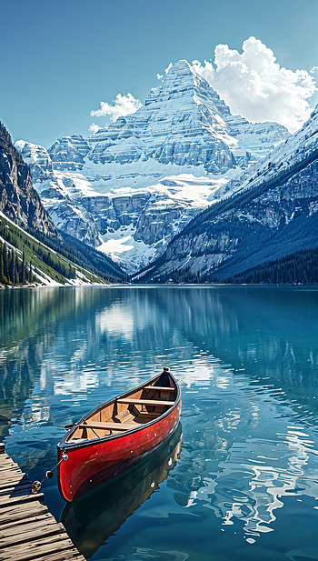 tranquil alpine escape, mountain, adventure, nature HD phone wallpaper