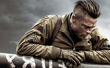 Brad Pitt In Fury Movie, brad-pitt, movies, fury HD wallpaper