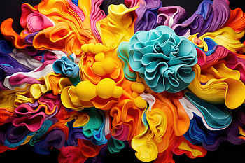 Abstract Pattern, glow, particle, neon, lines, rainbow, Abstract, pattern HD wallpaper