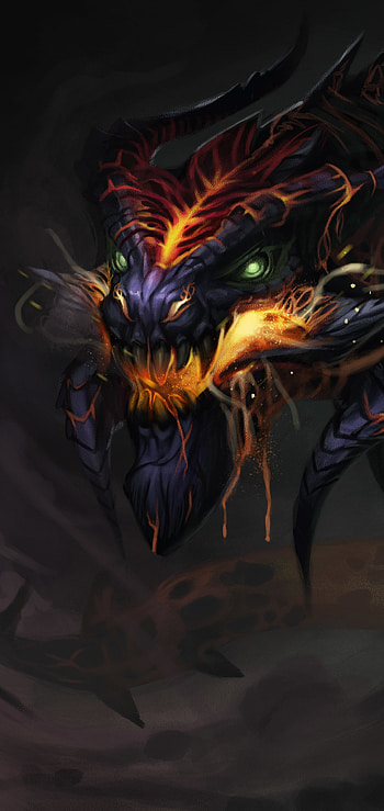 horns, fantasy, dragon HD phone wallpaper