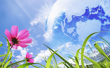 Flowers, Background, Planets HD wallpaper
