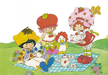 STRAWBERRY SHORTCAKE PICNIC, PICNIC, CARTOON, SHORTCAKE, STRAWBERRY HD wallpaper