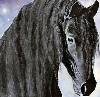 the gentle giant, horses, painting, gentle, animals, giant HD wallpaper