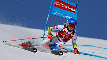 Mikaela Shiffrin, Riesenslalom, Meribel competition, Eurosport coverage HD wallpaper