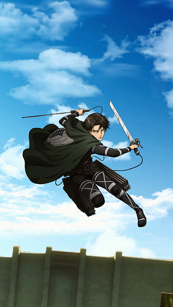 Levi, cloud, sky, AOT, Attack on titan, Eren, mikasa, jaeger HD phone wallpaper