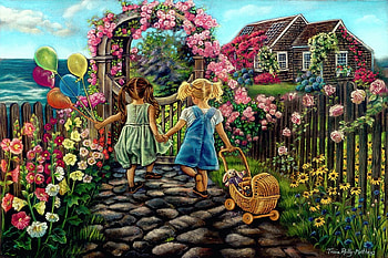 childrens paradise, garden, nature, children, garden nature HD wallpaper