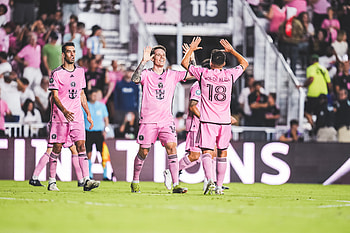 Inter Miami CF Soccer Celebration, Sports, soccer, Inter Miami CF HD wallpaper