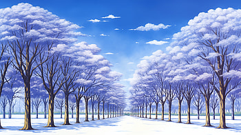 Anime Winter Wonderland - Landscape, Anime, landscape, anime landscape, winter, winter anime HD wallpaper