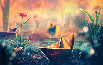 Paperboats Artwork, paper-boats, artwork, artist, paper, boats HD wallpaper