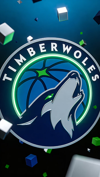 Neon Timberwolves Howl / Timberwolves / Wolves Glow Lock Screen, wolf HD phone wallpaper