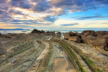 Nature, Water, Stones, Rocks, Spain, Turbidites, Tourbidites HD wallpaper