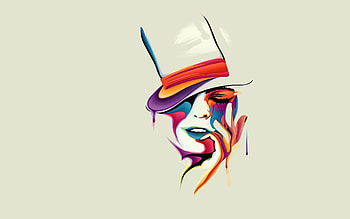 Abstract Art Faces 2014 HD wallpaper