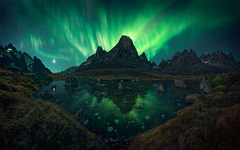 Greenland, Travels, Nature landscape, Mountain lake HD wallpaper