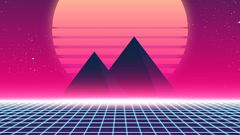 Retrowave 90s, synthwave, abstract, retrowave HD wallpaper