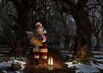 Santa Claus, , Background HD wallpaper