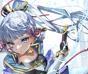 Kamisato Ayaka, Kamisato Ayaka (Genshin Impact), video game, Genshin Impact HD wallpaper
