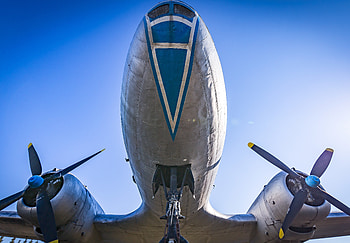 Aircraft, airplane, bottom HD wallpaper
